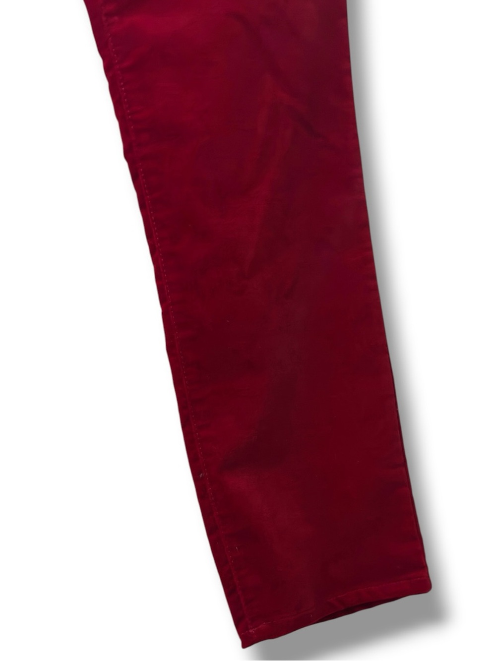 Talbots | NWT 98% Cotton Signature Wine Red Velour Straight Leg Pants (sz 6) - Picture 8 of 14
